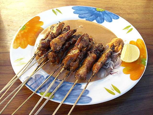 A picture of satay